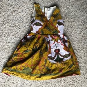 African short V neck dress